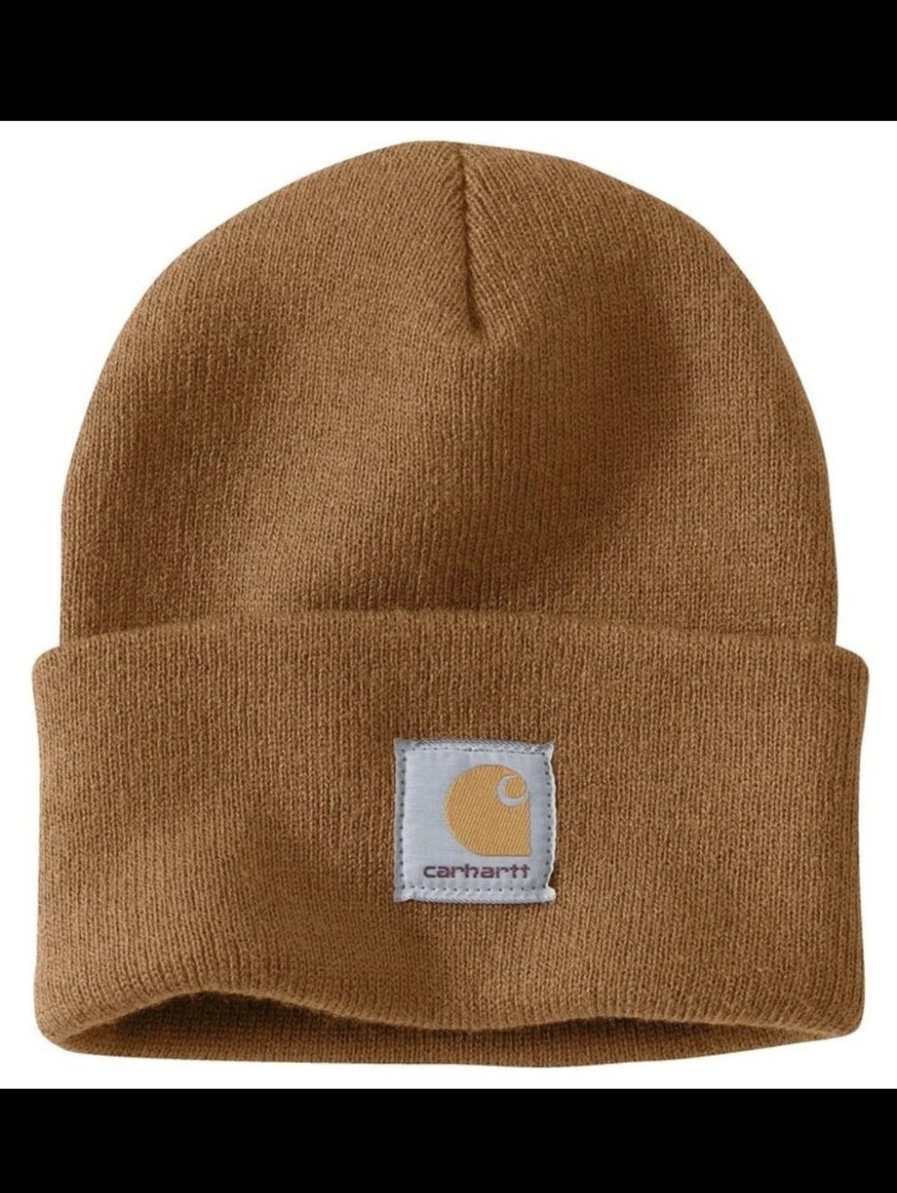 Carhartt A18 Brown Classic Logo Beanie